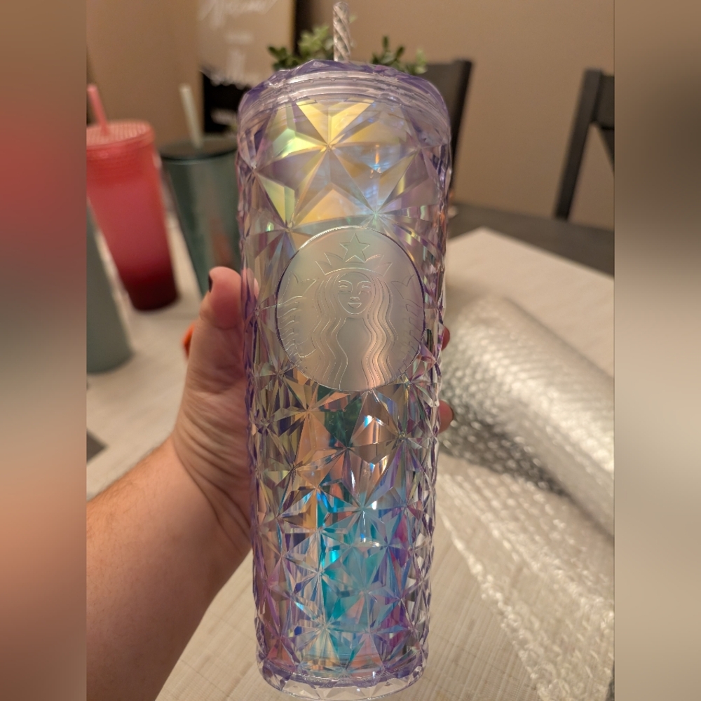 Starbucks | Christmas Holidays Clear Diamond Prism Crystal Venti 24oz Tumbler